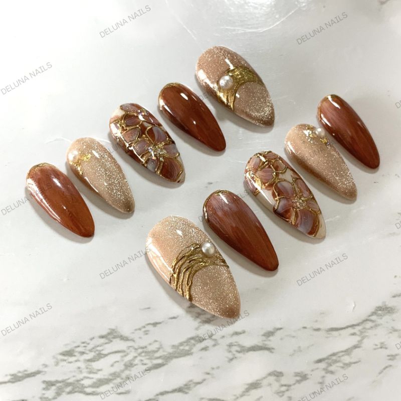 PREMIUM NAIL ART / KUKU PALSU CANTIK / KUKU PALSU AESTHETIC / FAKE NAILS LUCU / KUKU PALSU CUSTOM / 