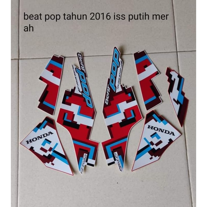 STRIPING STICKER LIS DECAL STANDAR ORI BEAT POP 2016 ISS