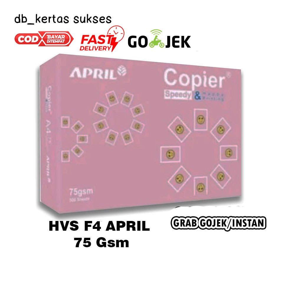 

Kertas Hvs F4 Merk April Copier, Kertas Putih Bersih