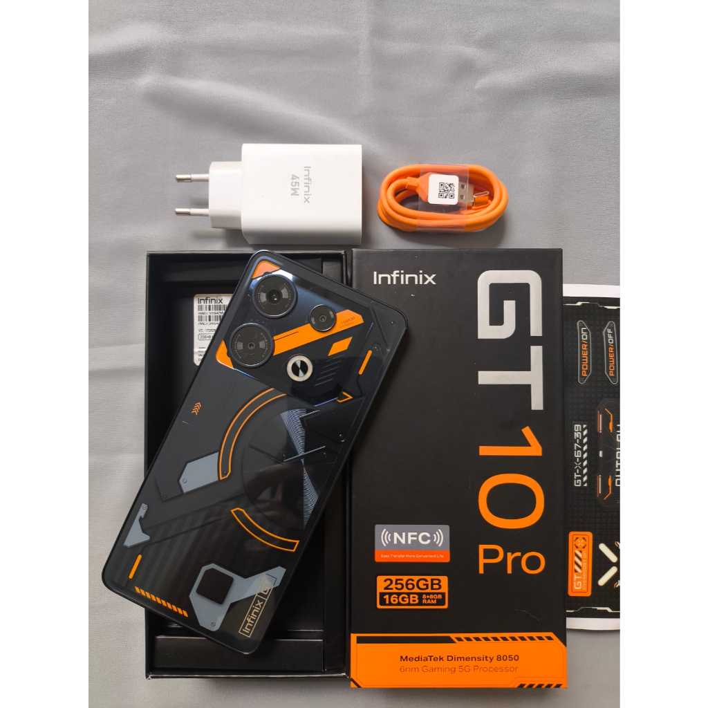 INFINIX GT 10 PRO 8/256GB SECOND FULLSET