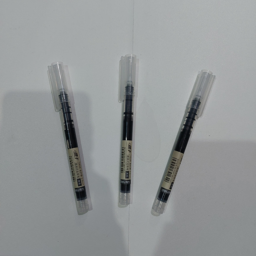 

Pulpen Deli Alat Tulis Warna Hitam/ Roller Pen Hitam Cair 0.5mm