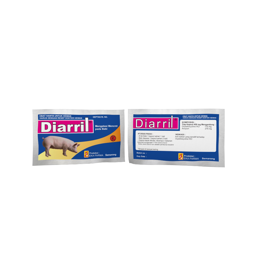 Diarril Babi Kapsul Obat Hewan untu Babi