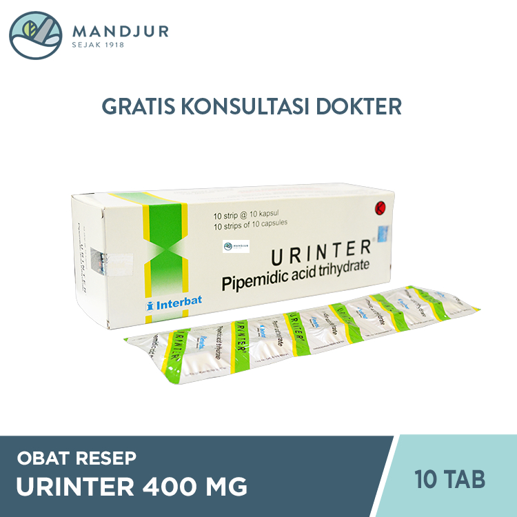 Urinter 400 Mg 10 Kapsul