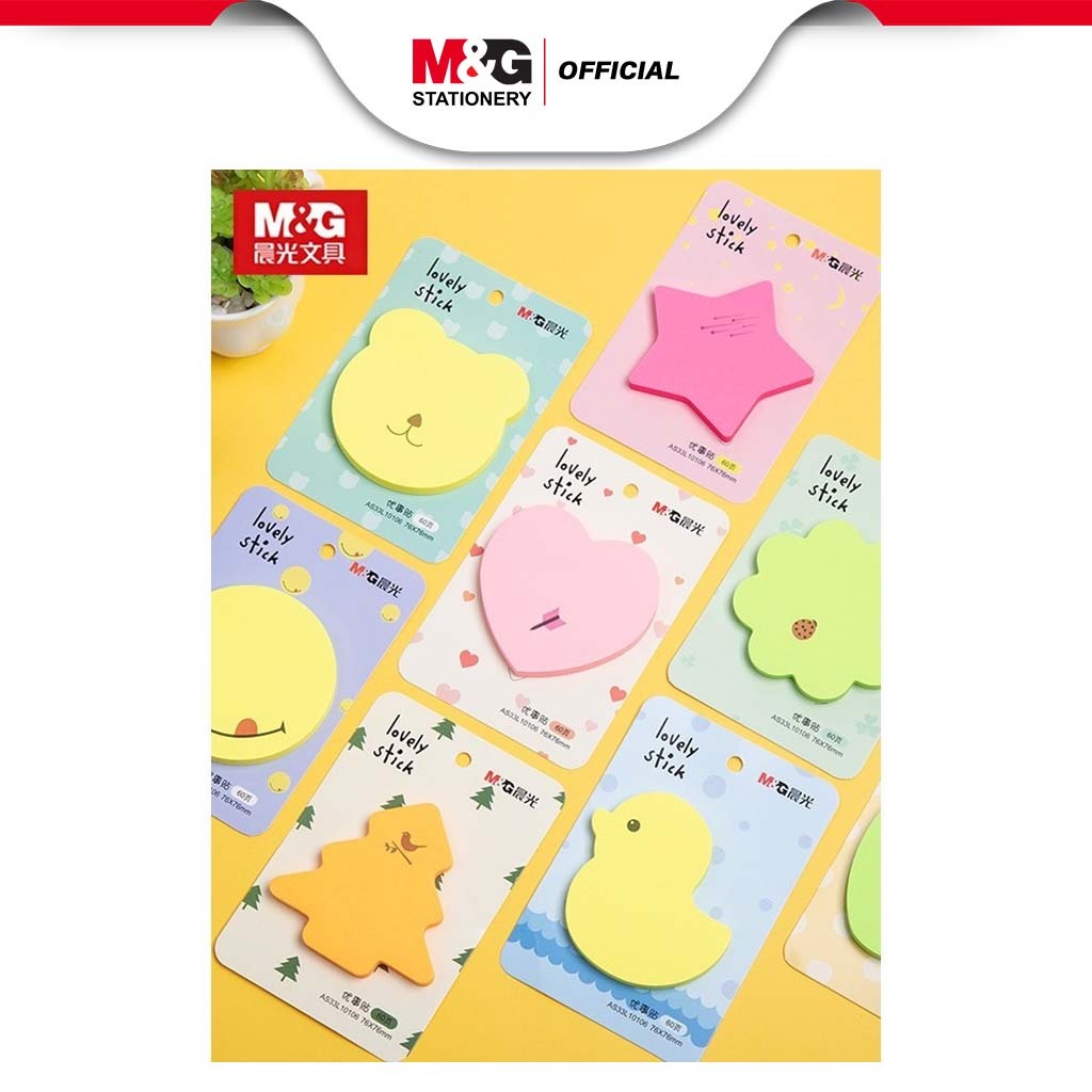 

M&G Lovely Shapes Neon Colour Sticky Notes 60 sheets