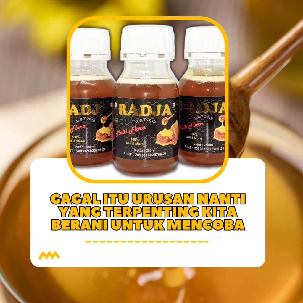 

Madu Murni MultiFlora Radja 350gr 100% Madu Asli Madu Murni Madu Radja