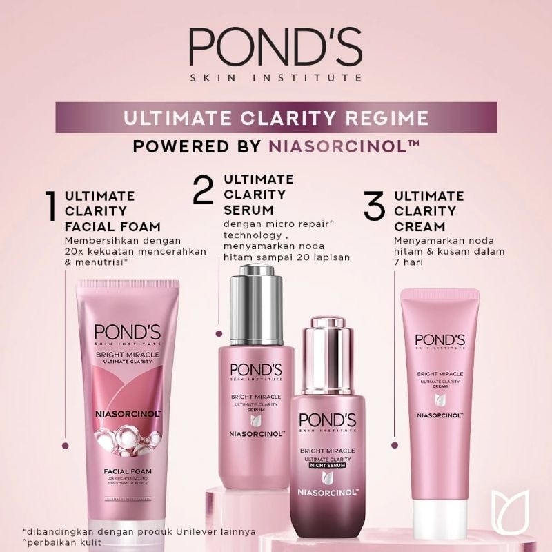 ❤️MURAHMART❤️PONDS BRIGHT BEAUTY PAKET / PONDS BRIGHT MIRACLE ULTIMATE CLARITY PAKET