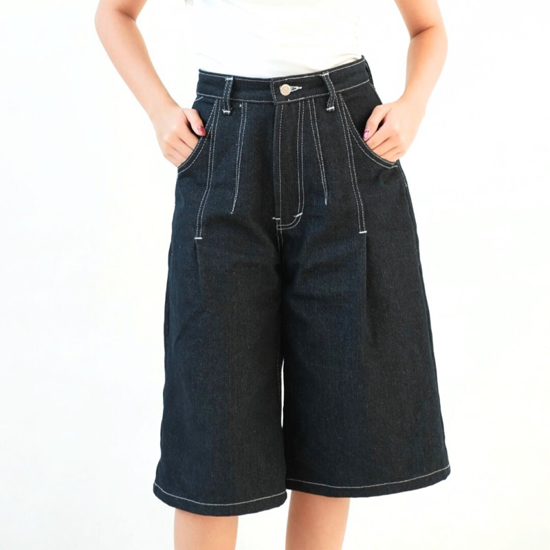 AUCTUS - Jovi Denim Jorts Pants