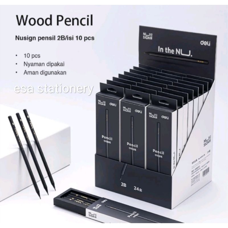 

Nusign 2B Pencil / Pensil 2B Design Elegan Nyaman Di Genggam NS722-2B