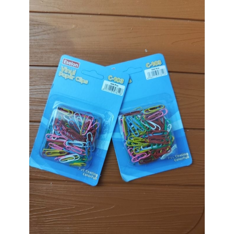 

VINYL PAPER CLIP / PENJEPIT KERTAS WARNA WARNI | ESELON