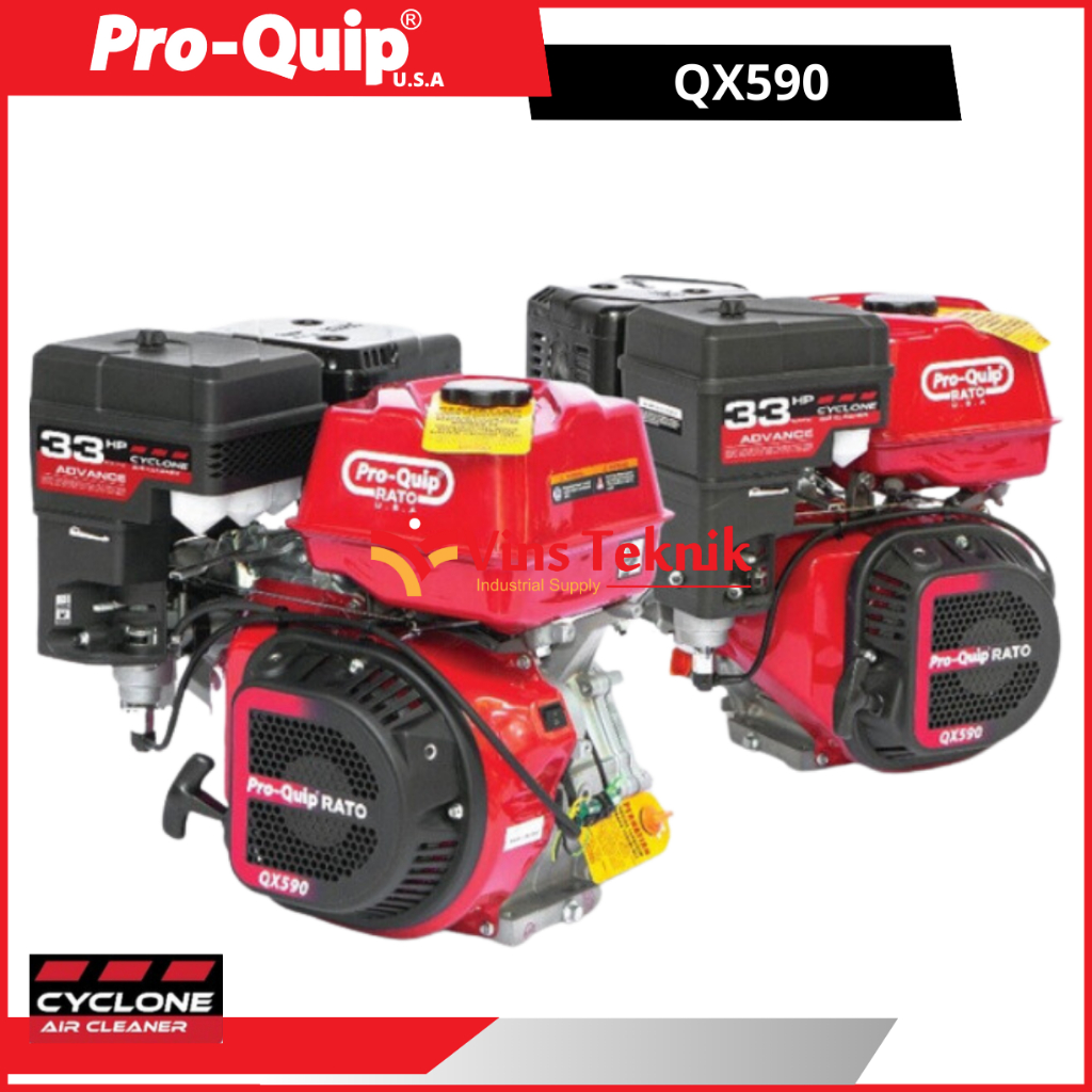 Heavy Duty Gasoline Engine QX590 Mesin Bensin 33 Hp ProQuip Rato QX590