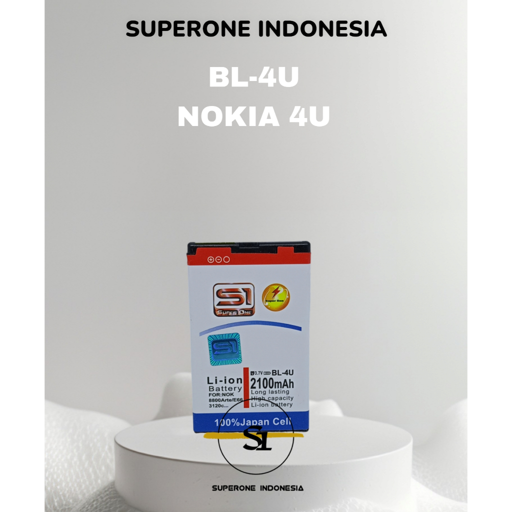Baterai Batre Batrai Nokia 4U  BL 4U 206 301 500 3120 Original Superone