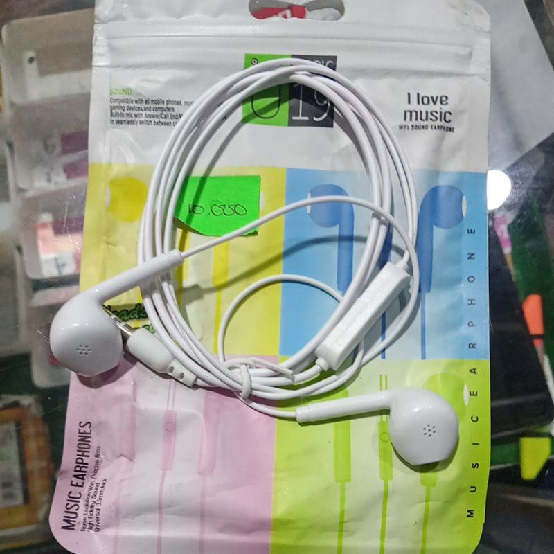 Headset Stereo U Music 19 earphone Termurah Bergaransi dan Original