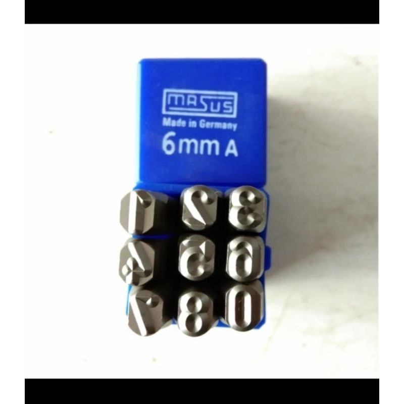 

KETOK ANGKA 6MM (0-9) MASUS GERMANY FIGURE STAMP PUNCH 6 MM JERMAN