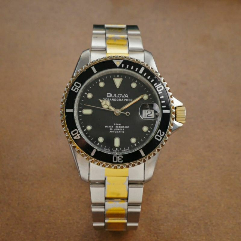 Bulova Oceanographer Submariner Automatic Jam Tangan Vintage