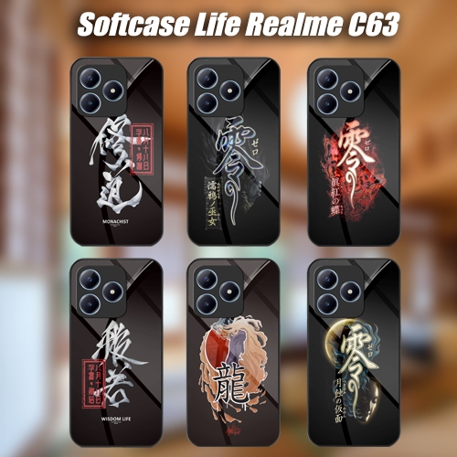 Softcase Glass Kaca Life Realme C63 Terbaru [SF99] Case Hp Realme C63 Silikon Casing Hp Realme C63