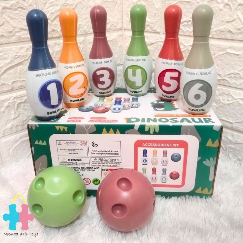 Dinosaur Bowling Mainan Bola Bowling Anak