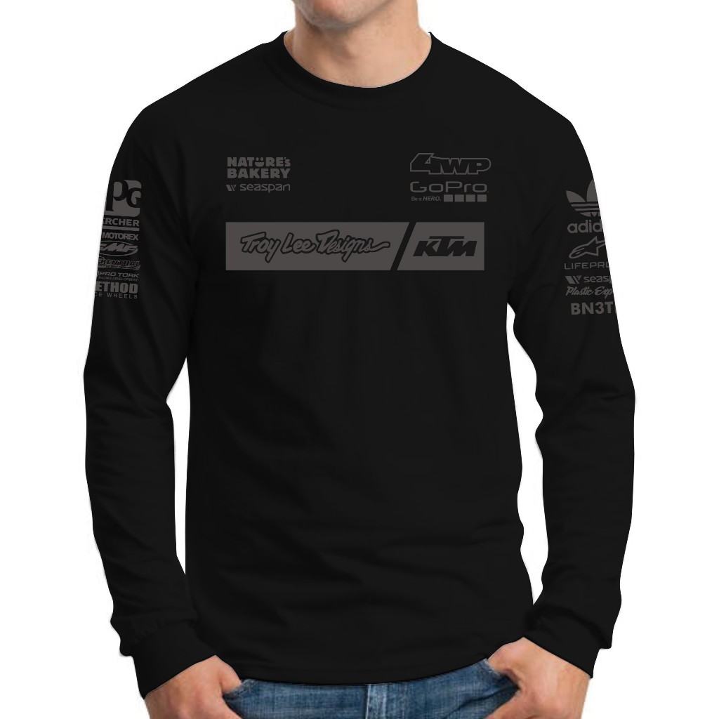Kaos Distro ktm Tld Lengan Panjang Kaos Trail Motor Cross