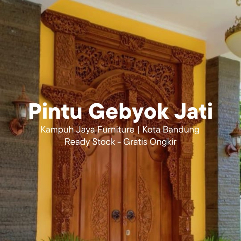 Pintu Kayu Jati Gebyok