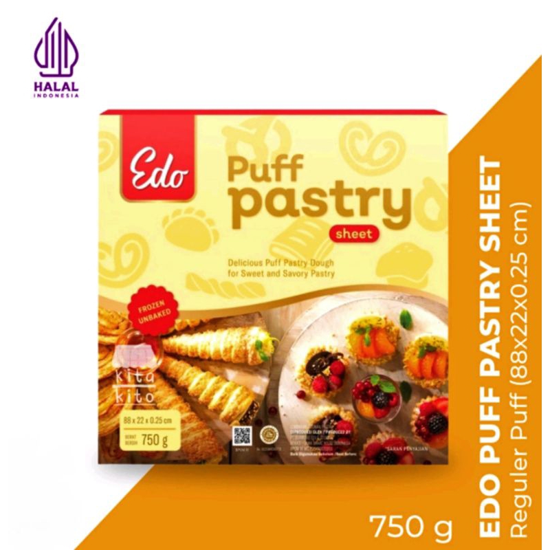 

Edo Puff Pastry Sheet 750gr | Puff Pastry Edo Zuppa Soup -BEST SELLER & TERMURAH-