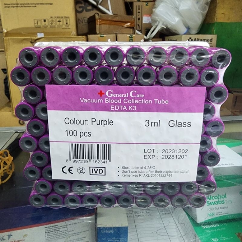 Edta 3ml k3 / Tabung edta 3ml general care