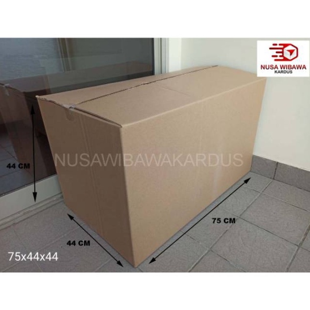 

Terlaris Kardus box packing polos 75x44x44cm murah kotak karton