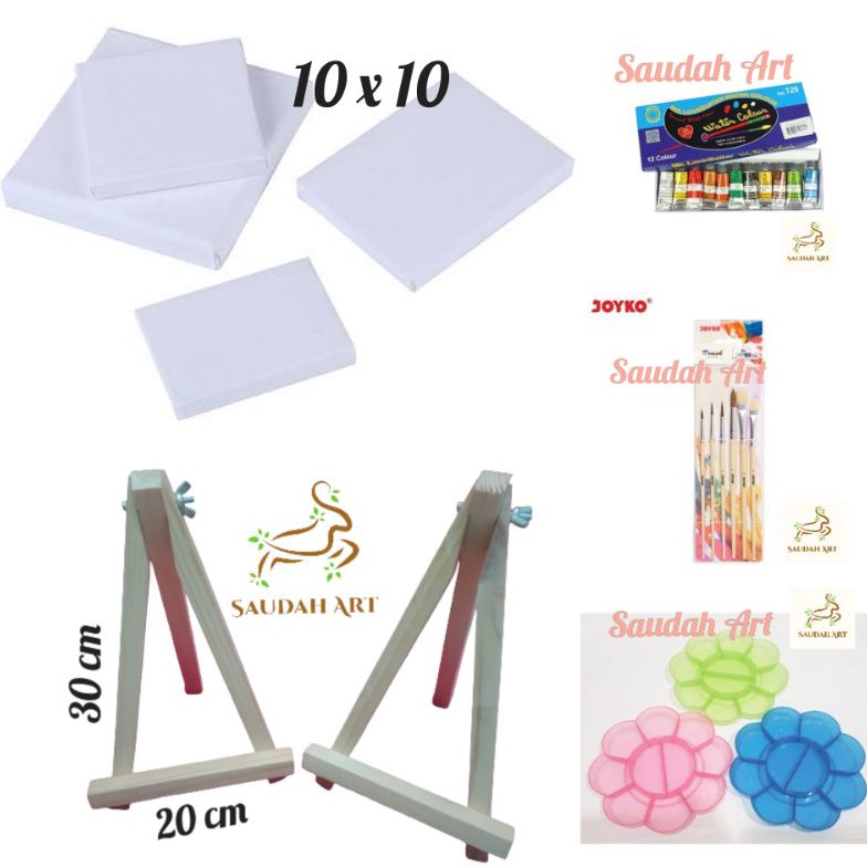 

NEW VARIAN Paket Lukis Lengkap kanvas 1x1kuaspaletcat aireasel 2x3