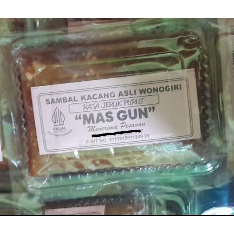 

Sambal Kacang Mas Gun