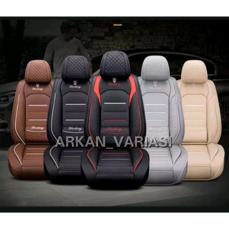 Sarung jok mobil avanza xenia sigra calya bahan berkualitas ferrari