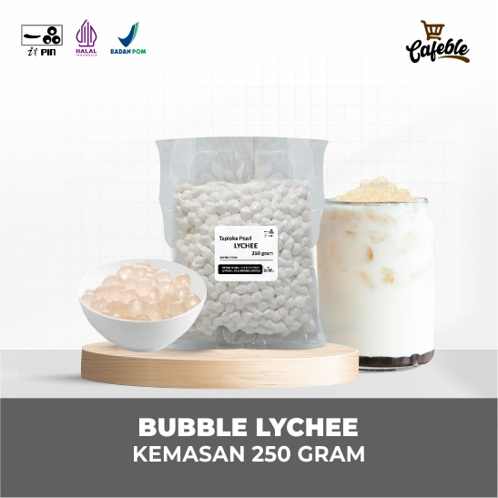 

Itpin Tapioca Pearl Bubble Boba Lychee Kemasan 250 gram