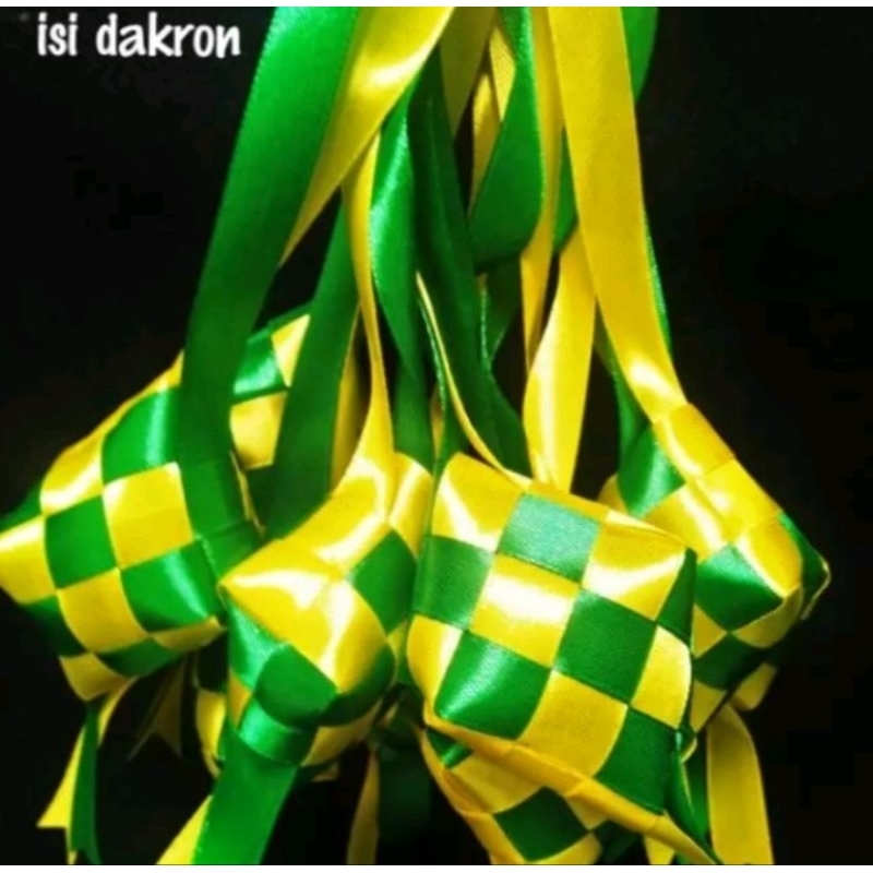 

Ketupat Hias Lebaran / Ketupat Parcel / Isi Dakron / 1 Lusin