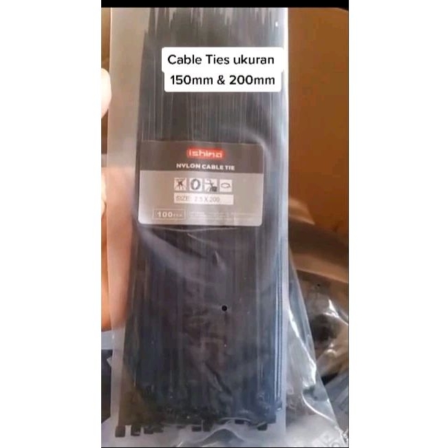 

Kabel Ties Nylon Ukuran 150mm & 200mm