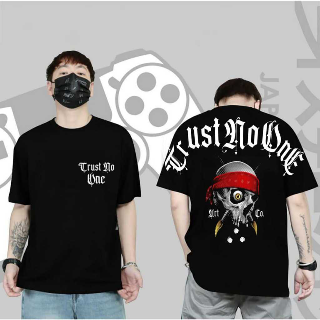 TERBARU COD KAOS DISTRO MOTIF SAMURAI JEPANG BAJU TENGKORAK OVERSIVE CUOPLE SURFING BERGAMBAR PRIA