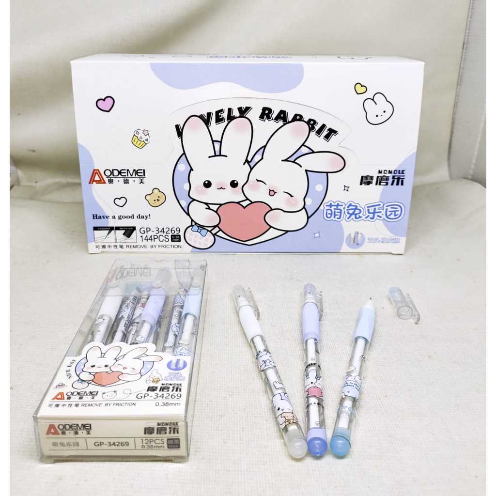 

pulpen gel Aodemei bisa dihapus terbaru 1 box isi 12 pcs - 34175