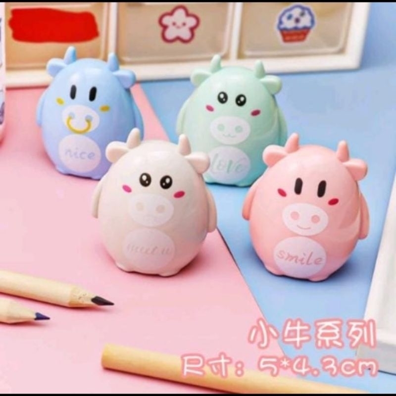 

Moo Moo Sharpaner | Rautan Pensil sapi gemuk