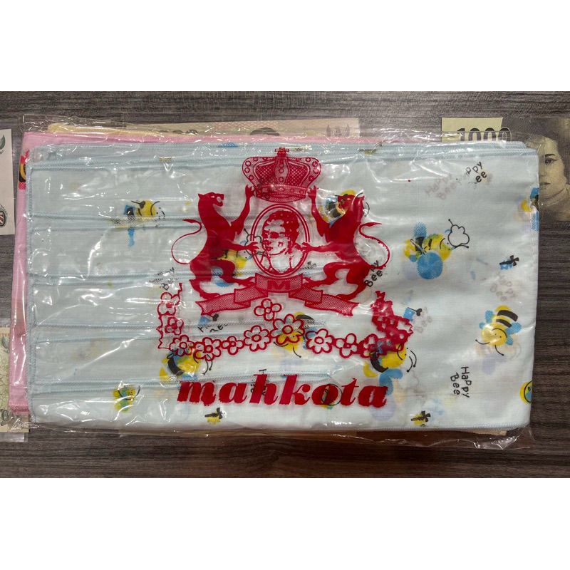 [6 PCS] MAHKOTA - Gurita Ikat Gurita Tali Bayi Newborn Bayi Baru Lahir MAHKOTA Motif Print