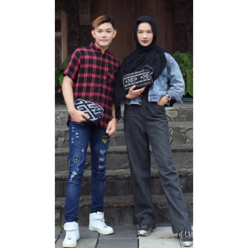 Pouch TENUN TROSO/Dompet tenun/Dompet Troso/clutch TENUN troso banyak ruang banyak sekat