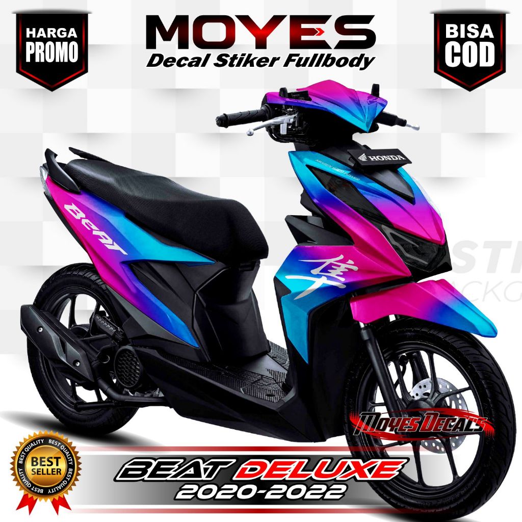 Decal Motor Beat Deluxe - Stiker Motor Beat Deluxe Fullbody Premium - Variasi Motor Beat Deluxe 2020