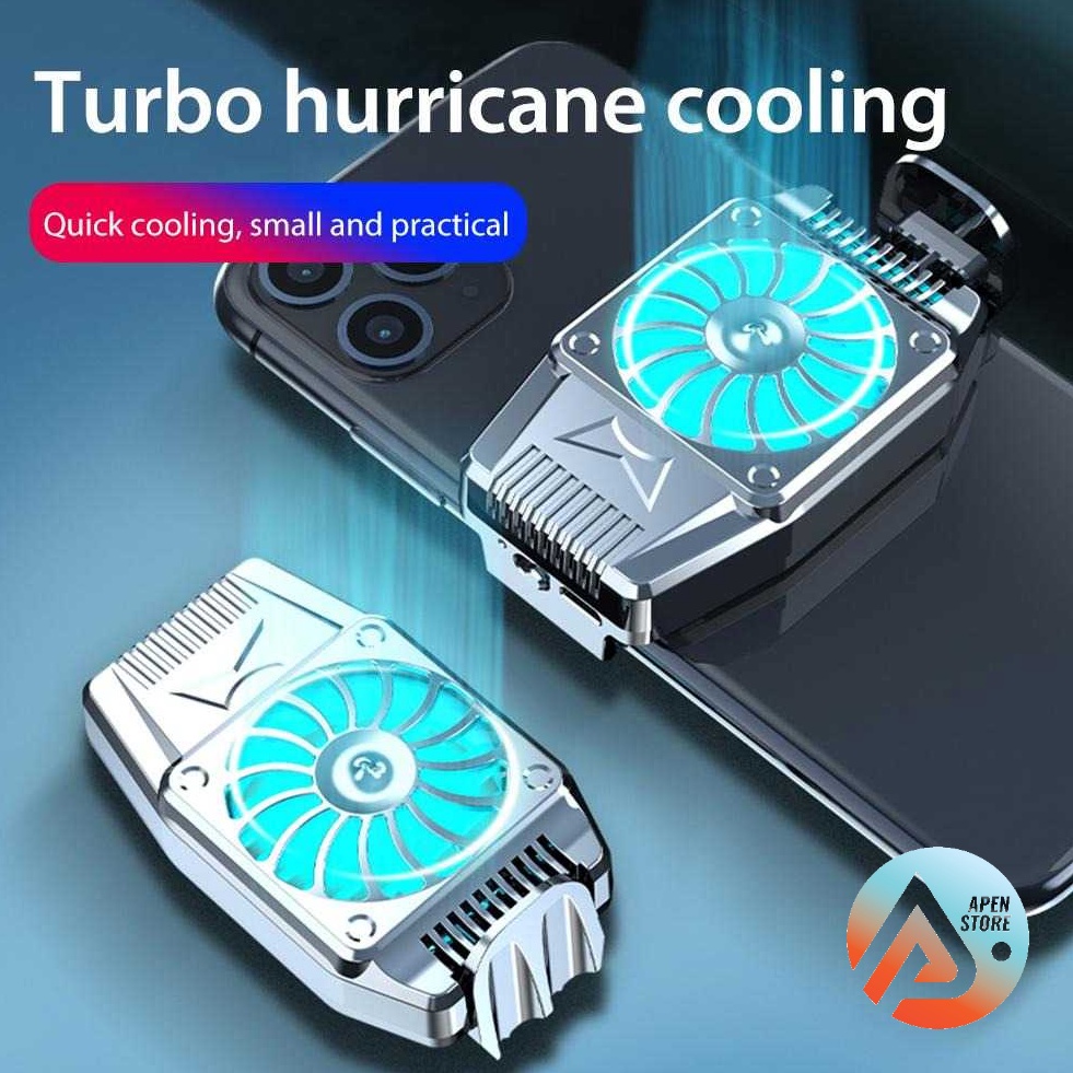 TERBAIK Smartphone Cooling Fan HP Kipas Pendingin Radiator Handphone Gaming  H15