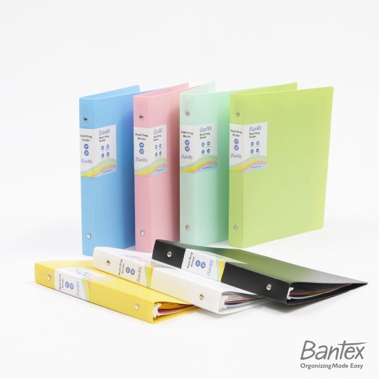 

PROMO Bantex BINDER POLOS A5 Trendy Multi Ring Binder 2 Hole