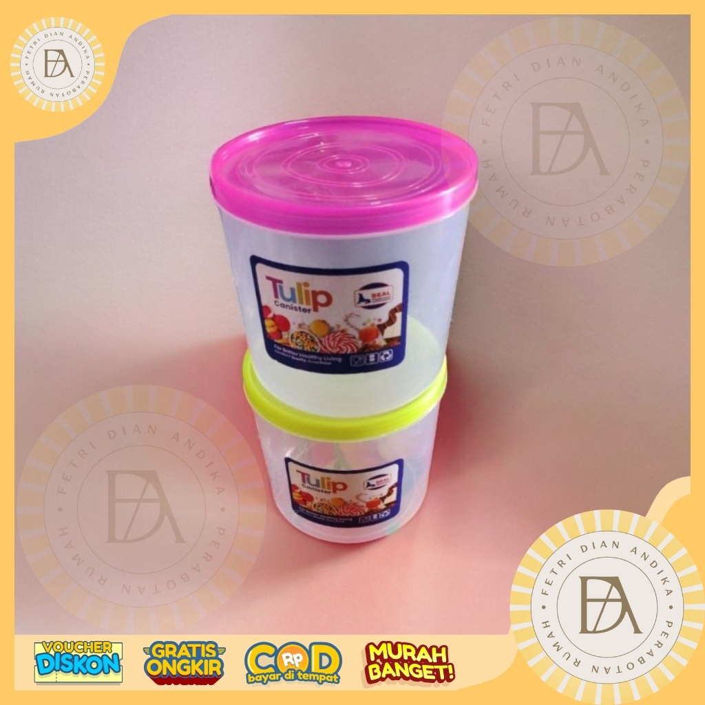 Toples 1 KG Plastik / Toples Tulip 1 KG / SERA 1 KG