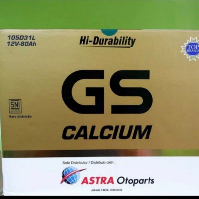Aki GS Calcium 105D31L Mobil Pajero Fortuner Innova Diesel Land Cruiser Harrier Santa Fe