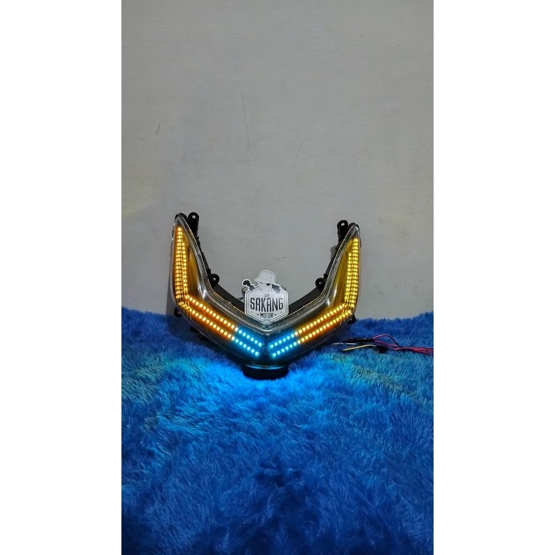 lampu sein custom mio smile rgb bluetoth