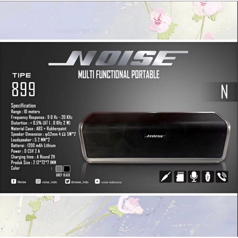Noise Speaker Bluetooth/Hifi Speaker 899M/N/L Original