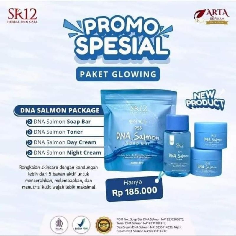 DNA Salmon SR12 || Skincare BPOM dan Halal