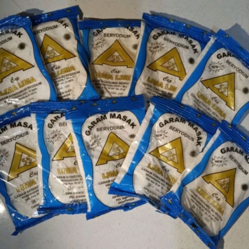 

Garam masak isi 10pcs / Garam beryodium