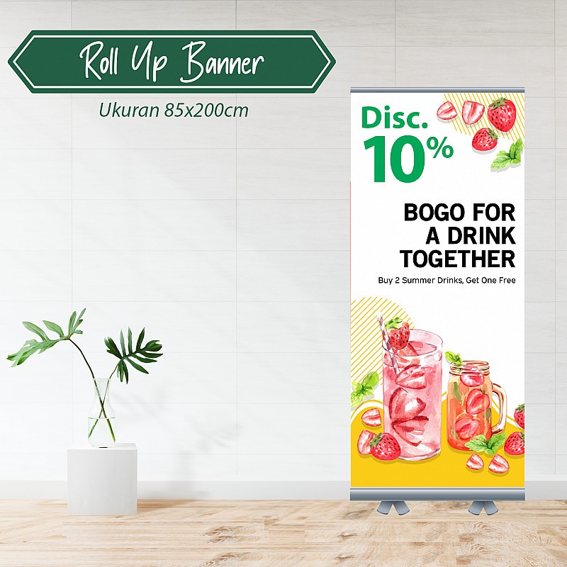 MAXI - roll up banner 85x200 cm