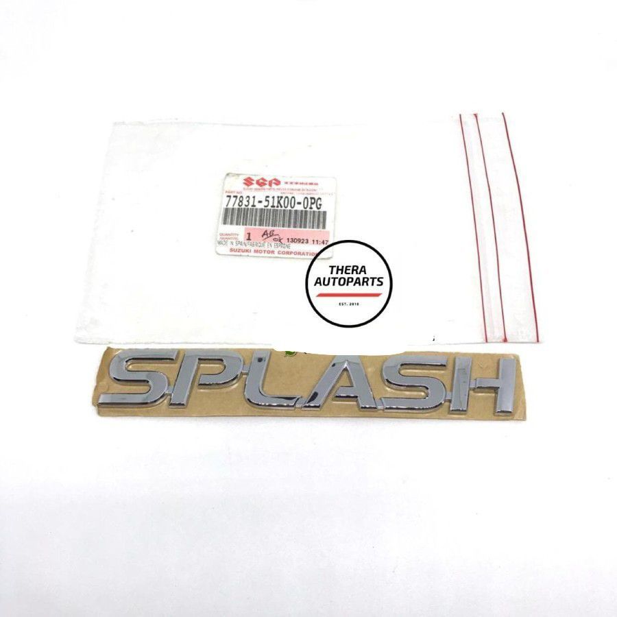 Emblem Logo "Splash" Suzuki Splash Original SGP