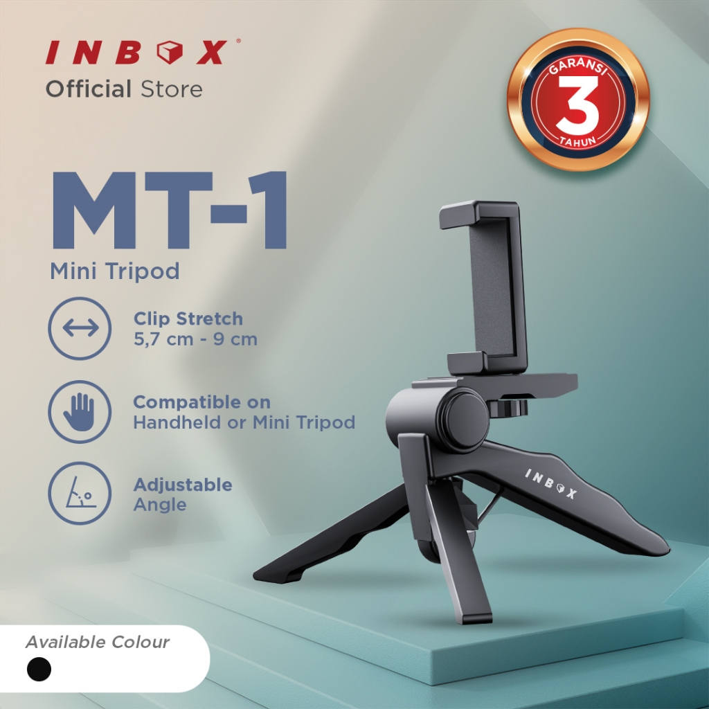 Inbox MT-1 Mini Tripod + Holder | Tongsis Stabilizer Vlog Smartphone Action Cam GoPro Handle Camera