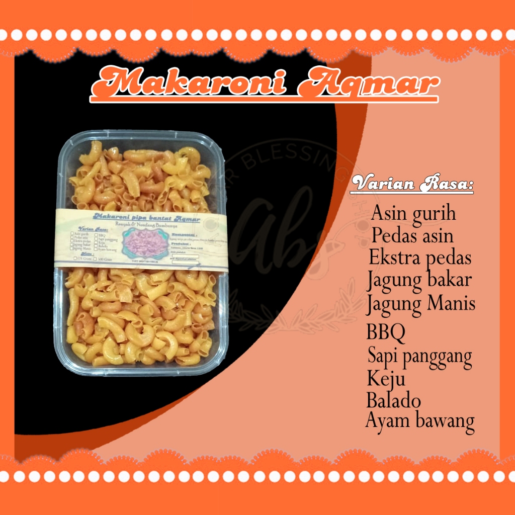 

makaroni bantat pipa/snack cemilan makanan ringan macaroni