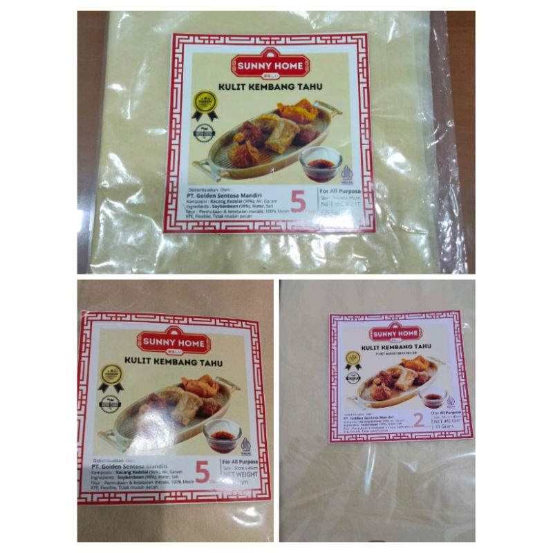 

Kulit Kembang Tahu Tawar 45x30cm isi 5 lembar merk Sunny Home